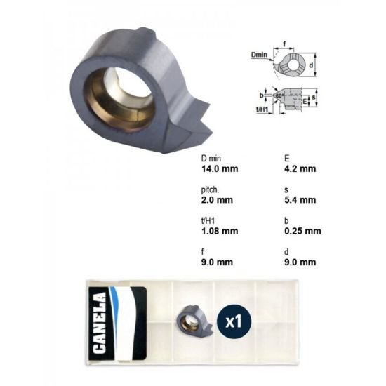Picture of Canela Tool RS14.1020.01TL20 Grooving Insert